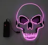 Halloween Skeleton Party LED Mask Glow Scary EL-Wire Skull Masks for Kids NewYear Night Club Masquerade Cosplay Costume C191