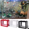 Dekorationer USB Mini Aquarium Fish Tank med LED-lampa Light Betta Fighting Cylinder Dekoration 230705