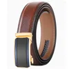 Riemen Automatische Gesp Mannen Riem Koe Huid Merk Kwaliteit Luxe Designer Taille Band Mannelijke Top Fashion mannen Zakelijke Formele B630