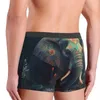 Kalsonger Elefant Underkläder Neon Färgglad målningspåse Trenky Trunk Print Shorts Stretch Stretch Man Stor Stl.