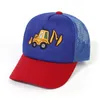 Bonés de Bola 4 Cores Lavados Verão Criança Menino Menina Boné de Beisebol Escavadeira Chapéu de Sol Infantil Boné Repicado Snapback para 2 a 8 Anos 230706