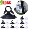 New 10Pcs Black/Clear Suction Cup Suckers Hook for Car Sun Visor Fixing Rubber Suction Cups Clip Fastener Car Accessories