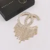 Fashion Designer Letter Brooch Gold Plated diamond Letter brooches Women Rhinestone Crystal Brooch High Quality Suit Pin Jewelry Accessoriesy