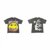 Modna odzież projektanta Koszulki Koszulki Hellstar Studios Główna ulica Evil Smile Printed Trendy American Short Pomelo T-shirt męski i damski Rock Hip hop