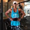 Linne för herr Gym ärmlös skjorta Herr Bodybuilding Linnen Fitness Träning Bomullstryck Singlet Stringer Undershirt Herr Casual Sommarväst 230705