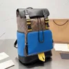 Modischer Reiserucksack für Herren, Vintage-Designer-Coac-Track-Computertaschen, lässige Lederschultern, Geldbörse mit Gürtelriemen, hochwertige Verbundtasche, Größe 40 x 26 cm