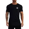 T-shirt da uomo T-shirt da fitness per il tempo libero sportiva traspirante sottile a maniche corte estiva