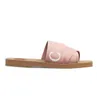 Designer Sandals Woman Woody Flat Mule Slippers Luxury Famous Womens Slides Summer Black White Beige Pink Coach Sandels Lidies Office Platform Sandales With Bag