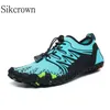 Hiking Footwear Blue Non-slip Water Shoe Woman Men 5 Finger Shoes Upstream Quick Dry Aqua Breathable Hiking Wading Sneakers Beach Surfing Riding HKD230706