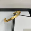 Дизайнерский дизайнер манжета Gold Bracelet Fashion G Dewelly Modeling Design очень красиво браслеты с каплями Dhneu