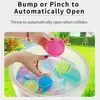 Sand Play Water Fun 6 12 24 PCS Splash Balls Reusable Water Balloons Bombs Toys Quick Fill Self Sealing Refillable Water Ball For Kids Summer Toys 230705