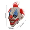 Maschere per feste Maschera da clown spaventoso realistico orribile per Halloween Festival Face X3UC 230705