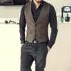 Hommes Gilets D'affaires Décontracté Rétro Personnalité Costume Gilet Style Britannique Élégant Gentleman Professionnel Mince Beau Simple Poitrine 230705