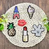 6 PCS set Mixed Fashion Sequined Patches for Clothing Bags Iron on Transfer Applique Patch for Jeans DIY Sew on Embroidered Sequin251n