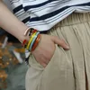Armreif Bunte Emaille-Edelstahlarmbänder Armreifen für Frauen Klassischer Manschettenschmuck Einfache Pulseras