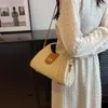 Abendtaschen 2023 Frauen Top-Griff Sommer Umhängetasche Woven Shell Weibliche Tote Handgemachte Mode Strand Weben Damen Stroh