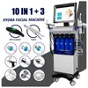 Salão de Beleza Multifuncional Use 10 em 1 h2o2 Hydra Microdermoabrasão Machine Water Oxygen Facial Machine com analisador de pele