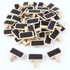 Blackboards 50 Mini Blackboard Wood Message Slate прямоугольная карта карты Memos Mamos Метка бренда цена места номер таблица 230706