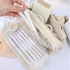 Transparent Pencil Bag Stationery Case Pouch Aesthetic Large Capacity Pen Girl Zipper Storage School Supplies