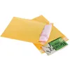 Emballage de protection 100Pcslot Enveloppes à bulles en papier kraft Sacs Mailers Enveloppe rembourrée avec sac postal Différentes tailles Jaune 230706