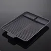 Barbecue Grills Grill Pan Plate 32 X 26 cm Portable Revêtement Antiadhésif Butane Cuisinière À Gaz Cuisinière Rectangle Coréen Barbecue 230706