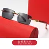 Мода Carti Top Sunglasses 2023 Новые деревянные ноги мужские квадратные оптические каркасы с оригинальной коробкой с оригинальной коробкой