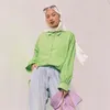 Etniska kläder 2023 Vår Höst Långärmad Enfärgad Topp T-shirt Blusar Muslimsk modeskjorta Ung flicka Stil Islamisk För kvinnor