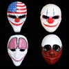 Party Masks Halloween US Flag Clown Masks Masquerade Party Scary Clowns Carnival Mask Payday 2 Horrible Funny Pay Day Mask Prop Supplies 230706