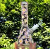 Glass Water Bongs Bubbler Hookahs Smoking Glass Water Pipes Beaker base Dab Rigs Downstem Perc Oil with 14mm Joint