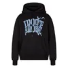 Moletons femininos com capuz moletons outono e inverno y2k castelo padrão de deformação de morcego estampado com capuz suéter grosso com capuz street men women hoodie 230706