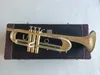 performance professionnelle New Trumpet 197GS-77 Instrument de musique Trompette plate Sib Classement Trompette plaquée or préférée