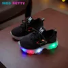 Sneakers Childrens Led Shoes Autumn Korean Edition Boys Girls Lighted Sneakers Glowing Sneakers Children Soft Bottom Luminous Shoes 230705