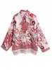 Chemisiers pour femmes Chemises xikom Été Femmes Vintage Totem Floral Print Shirt Femme Simple Poitrine Chic top Laidies lâche décontracté 230705