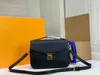 Torba damska Luksusowa torebka od projektanta Modna torba na ramię Torba materiałowa Signature V Shape M45596 Wzór w cętki Kontrastowy wzór