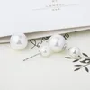 Dangle Earrings Fashion Double Pearl Stud Real 925 Sterling Silver Earings For Women Wedding Gift