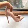 Обувь обувь Tikicup Solid Nude Patent Women's Legant Toe Slim High Heels Slide On Ol Свадебные туфли для свадебной вечеринки элегантные женские формальные насосы Z230710