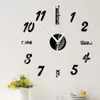3D Creative Miroir Horloge Murale Autocollant Chiffre Romain Acrylique Mode DIY Horloges À Quartz Montre Décoration De La Maison Salon Autocollants L230620