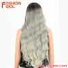 Synthetic Wigs 28 Inch Deep Wave Hair Synthetic Lace Wigs for Black Women Natural Long Wavy African American 8 Colors Cosplay Wig 230227