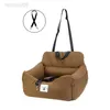 Cover Carrier Pad with Safety Belt Cat Puppy Safe Carry House Seat Bag Basket Pet Car Travel Product Dog Bed HKD230706