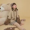 女性のパーカースウェット 4XL 原宿美的クマアニメパーカー女性韓国かわいいクルーネック長袖オーバーサイズストリート Kpop Y2K 冬布トップ 230705