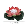 Décorations de jardin Lotus flottant piscine lumières lampe à LED fleurs à piles étanche veilleuse pour étang et fête