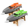 ElectricRC-båtar Barns stora 2,4G höghastighetsradiofjärrkontroll Konkurrensroddbåtsladdning Elektriskt vatten RC Speedboat Boy Toy Present 230705