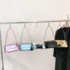 Вечерние сумки 2023 бренд роскошные дизайнерские дизайнерские лазерные женщины сумка для подмышки Серебряная шикарная женская вечеринка на плече