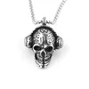 5Pcs Personality Fashion Headphone Skull Pendant Necklace Gothic Mens Womens Jewelry