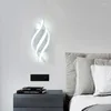 Lâmpada de parede interna 18w lâmpadas led para quarto sala de estar preto branco luzes corredor corredor arandela luz interior