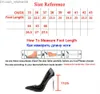 Abendschuhe Sexy Fetischismus High Heels Damen Pumpnieten versilberte High Heels Damenschuhe Nude Pink Dünne High Heels Büro Damen Lederschuhe Größe 46 Z230712