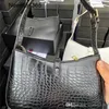 Роскошная сумочка сумка для плеча с подмышками женская мужская тотация по кроссовым мешкам кожа бродяга бродяги дизайнерские сумки крокодиловый рисунок кошелек