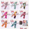 Scarves Fashion Mtifunction Print Scarf For Handbags Handle 17 Colors Head Wrap Scarfs Ribbon Womens Turban Triangle Headband Silk D Dhsdo