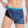 Shorts masculino Gold cam maiô masculino à prova de umidade boxer solto praia shorts de verão calção de banho 230705