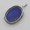 Hänge Halsband Lapis Stone Bead Oval GEM Smycken S931